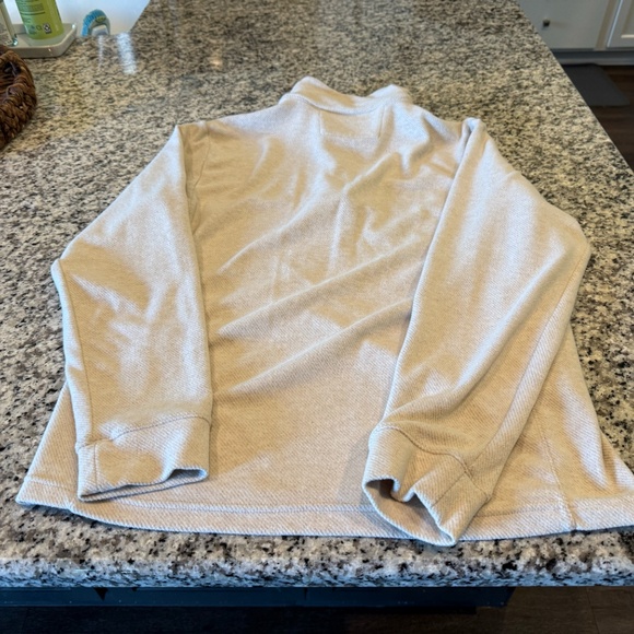 Vineyard Vines Mens Calmwater Quarter Zip White Beach - Small - Picture 3 of 7